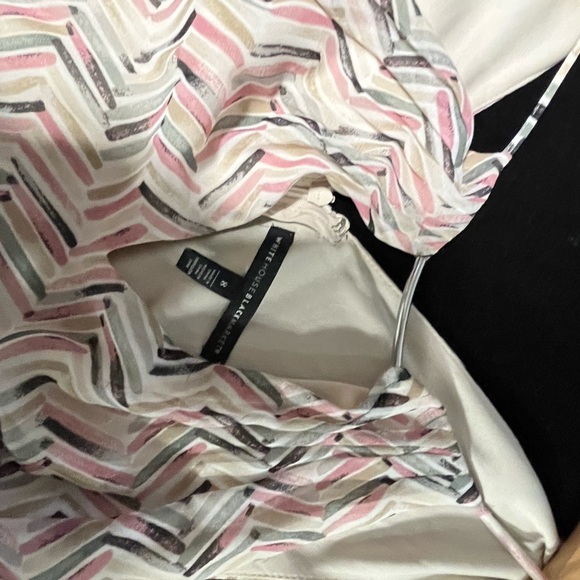 White House Black Market MAXI sheer dress size 8 LN - Picture 5 of 6